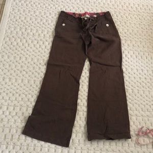 O’Neill linen brown pants. Still in good condition